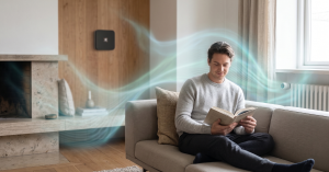 eCozy 2.0 Smart Thermostat in a room